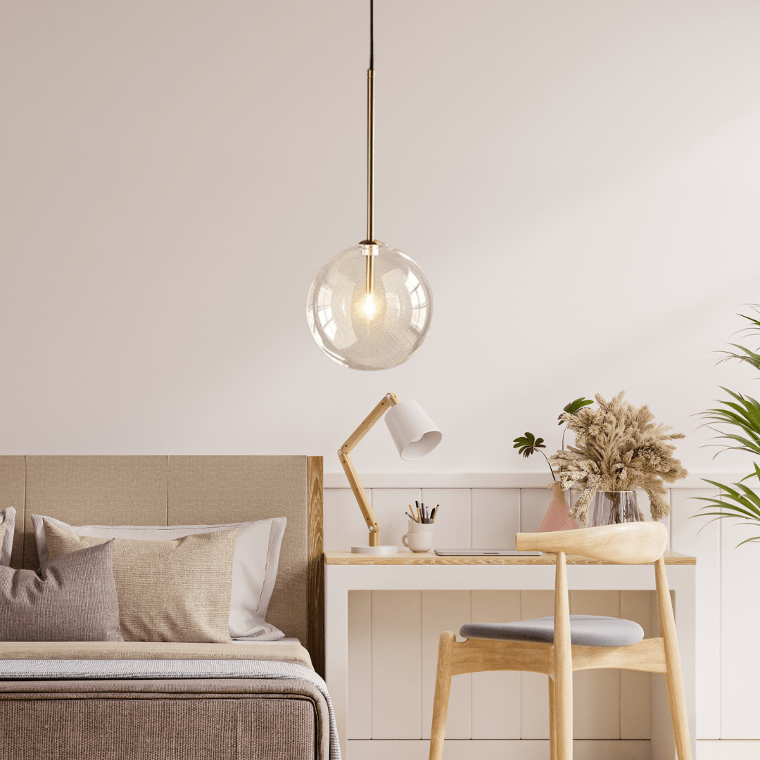 Lunel glazen bol hanglamp voor Scandinavische moderne woningen