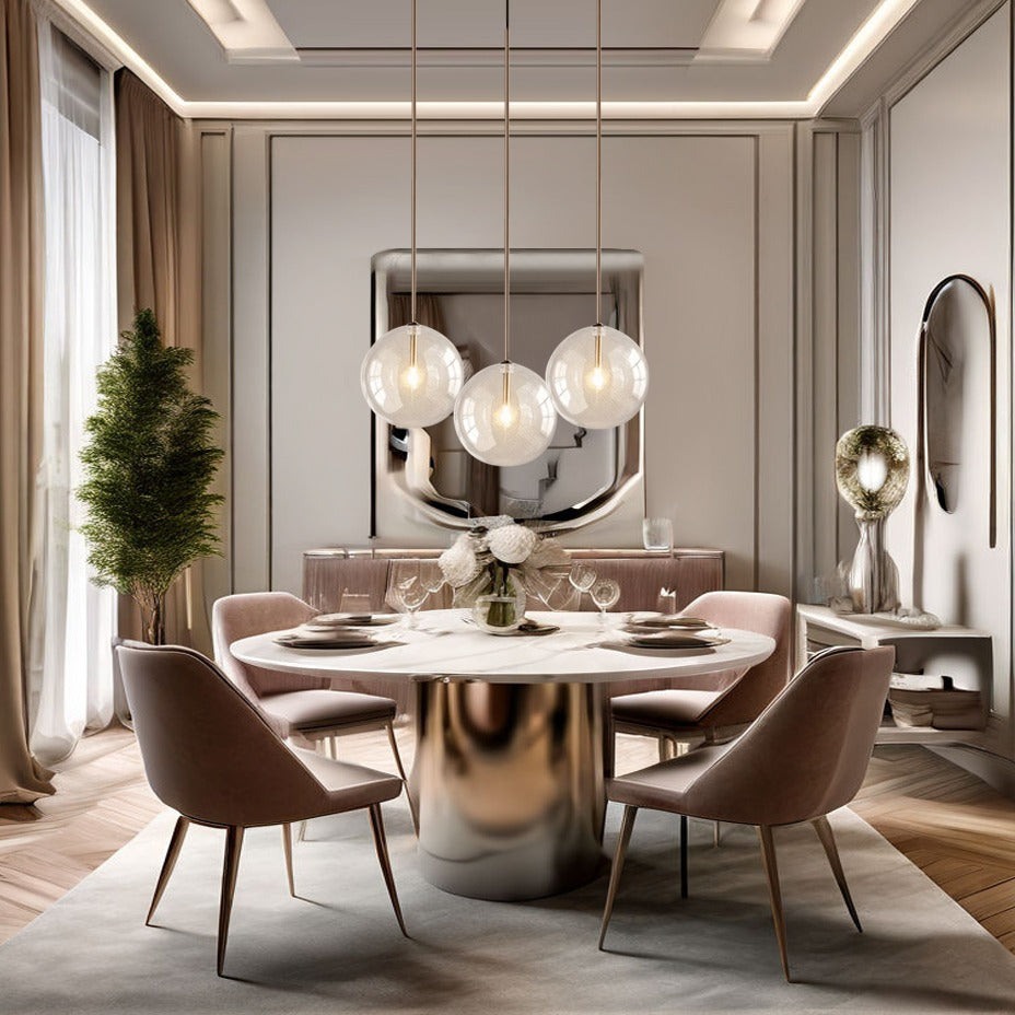 Lunel glazen bol hanglamp voor Scandinavische moderne woningen