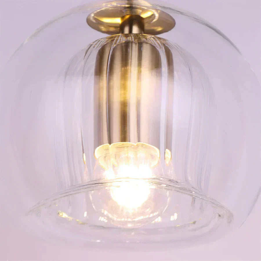Lampa wisząca Nova Glass Bubble z ręcznie dmuchanymi podwójnymi kulami