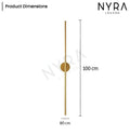 LumaNova Tube Wall Light for Modern Interiors and Living Spaces
