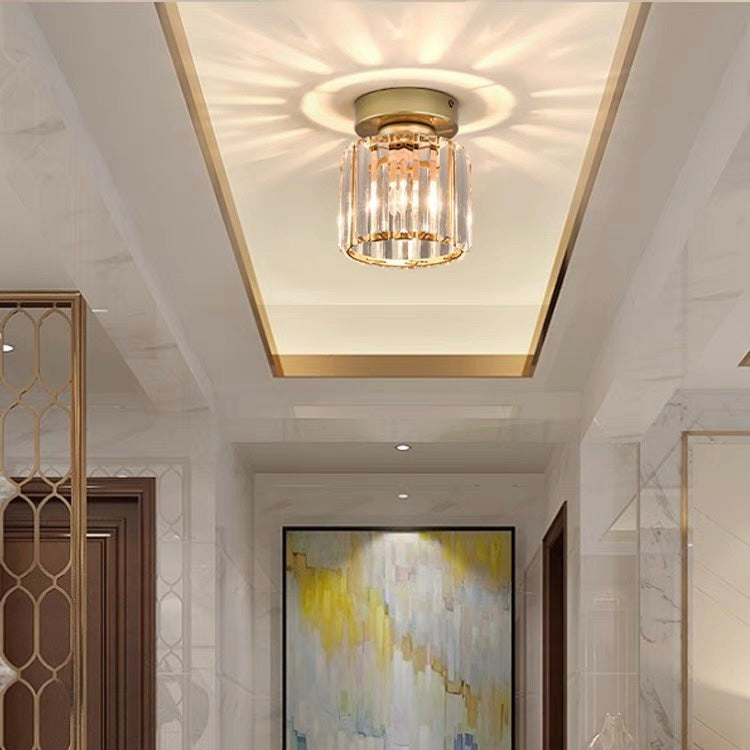 Crystal Ceiling Light E27, Surface Mounted, Modern Hall and Living Room