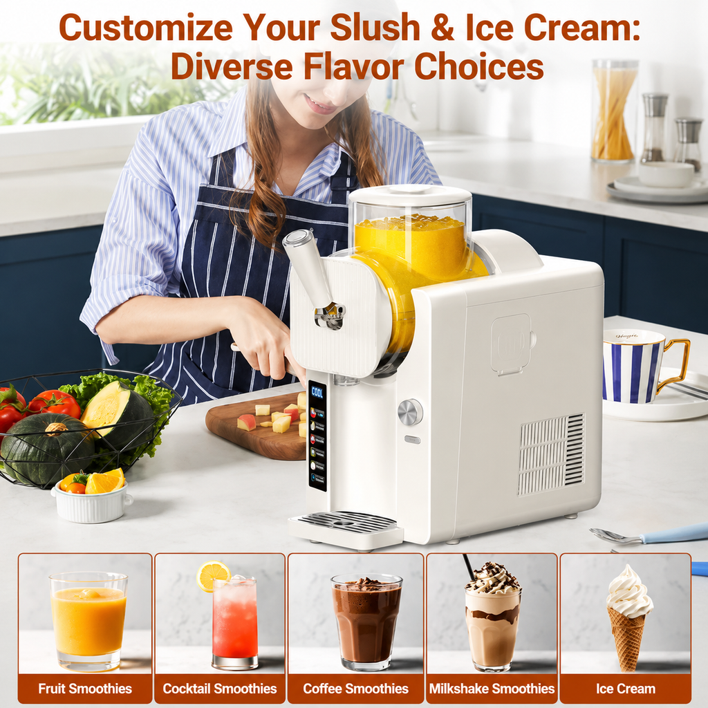 Two In One Frozen Treat Maker For Slush And Ice Cream