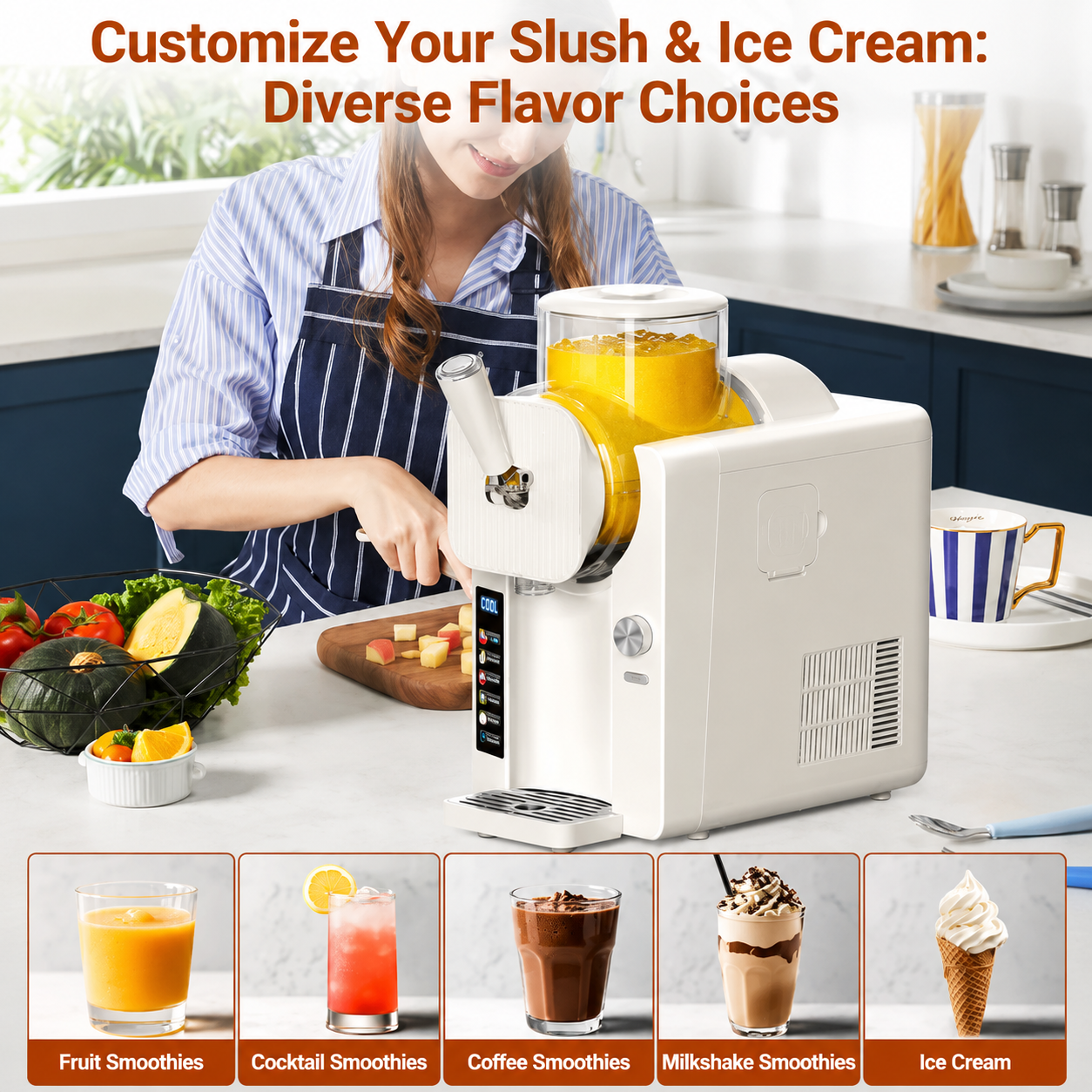 Two In One Frozen Treat Maker For Slush And Ice Cream