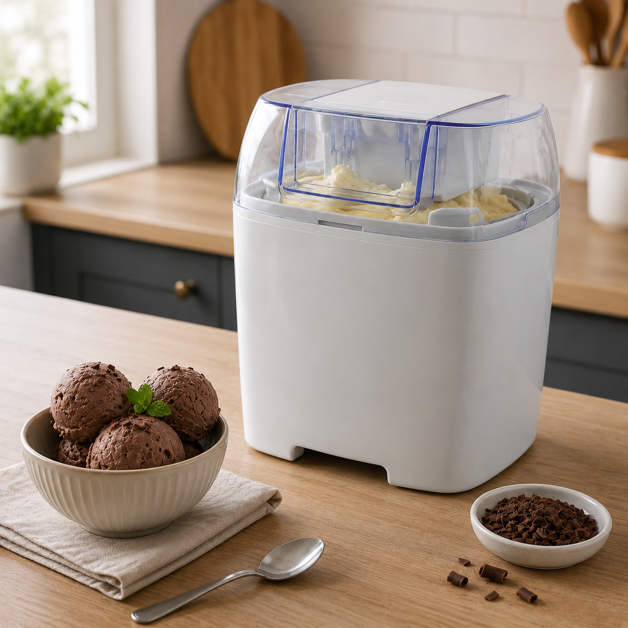 Homemade Frozen Desserts Maker For Ice Cream And Sorbet