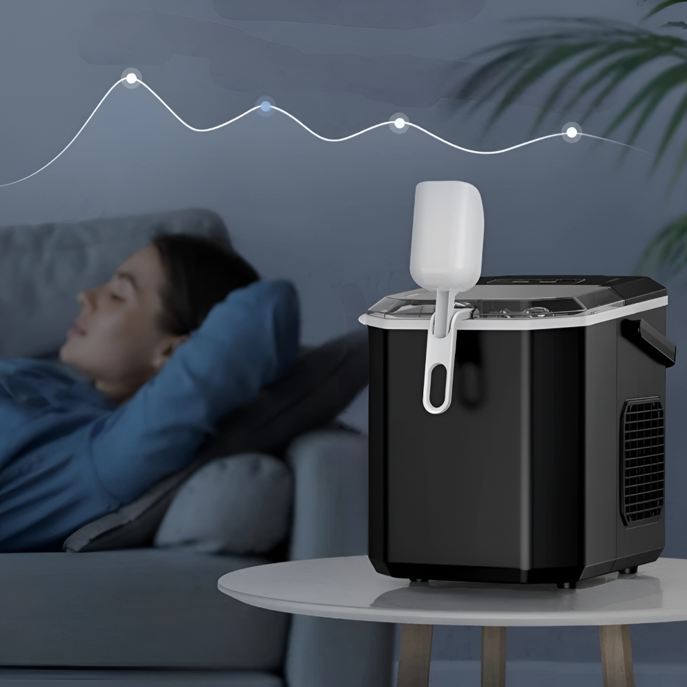 Portable Countertop Ice Maker With Cooling Function For Home And Office