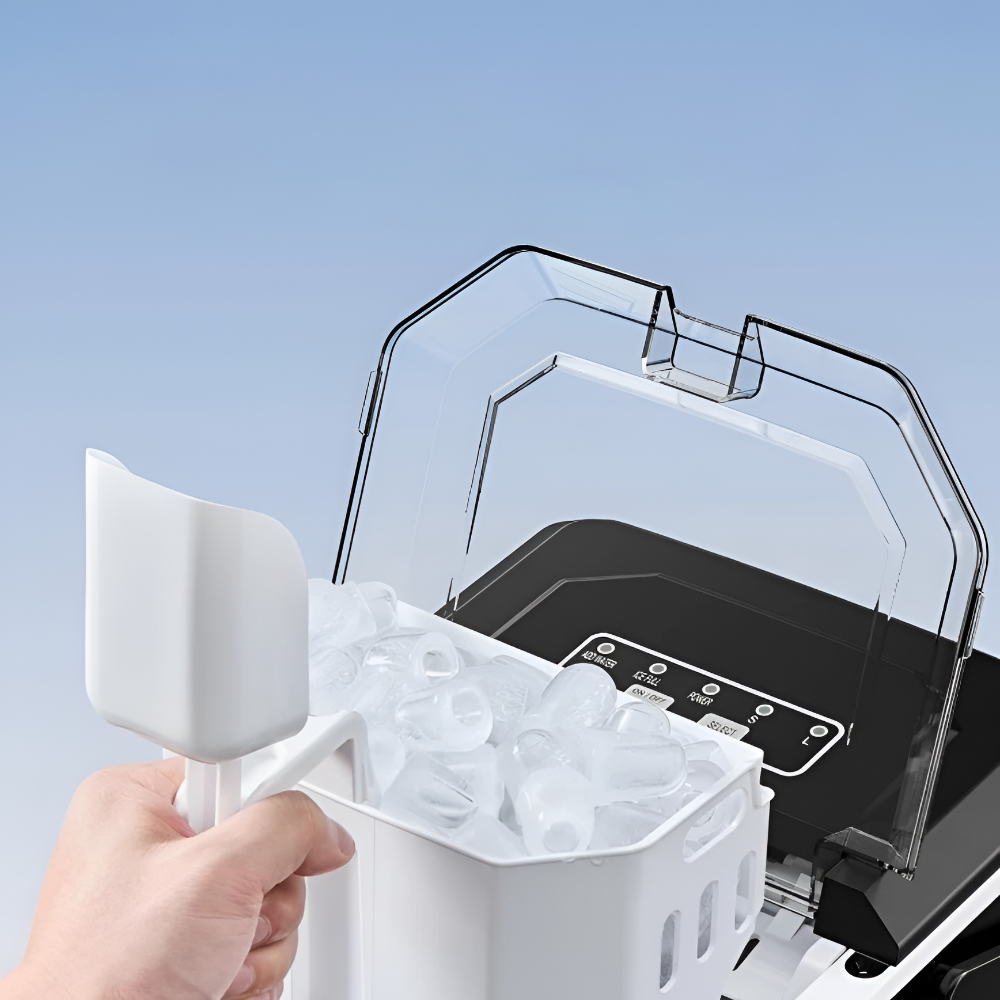 Portable Countertop Ice Maker With Cooling Function For Home And Office