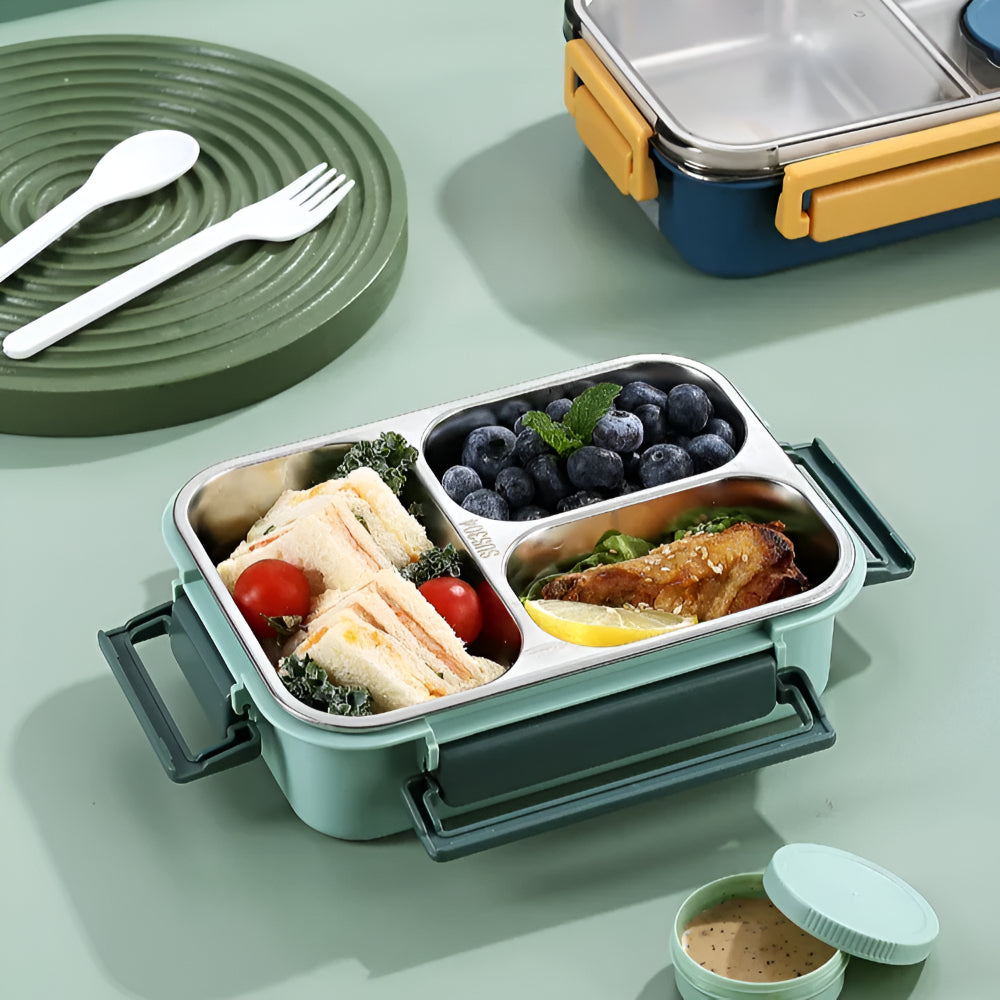 Isolierter Edelstahl-Lunchbehälter mit auslaufsicherem Deckel