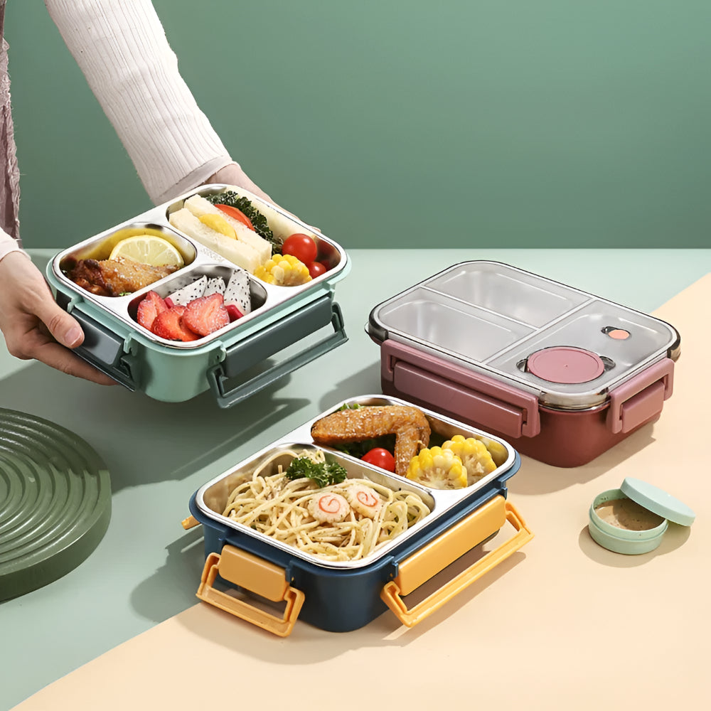 Isolierter Edelstahl-Lunchbehälter mit auslaufsicherem Deckel