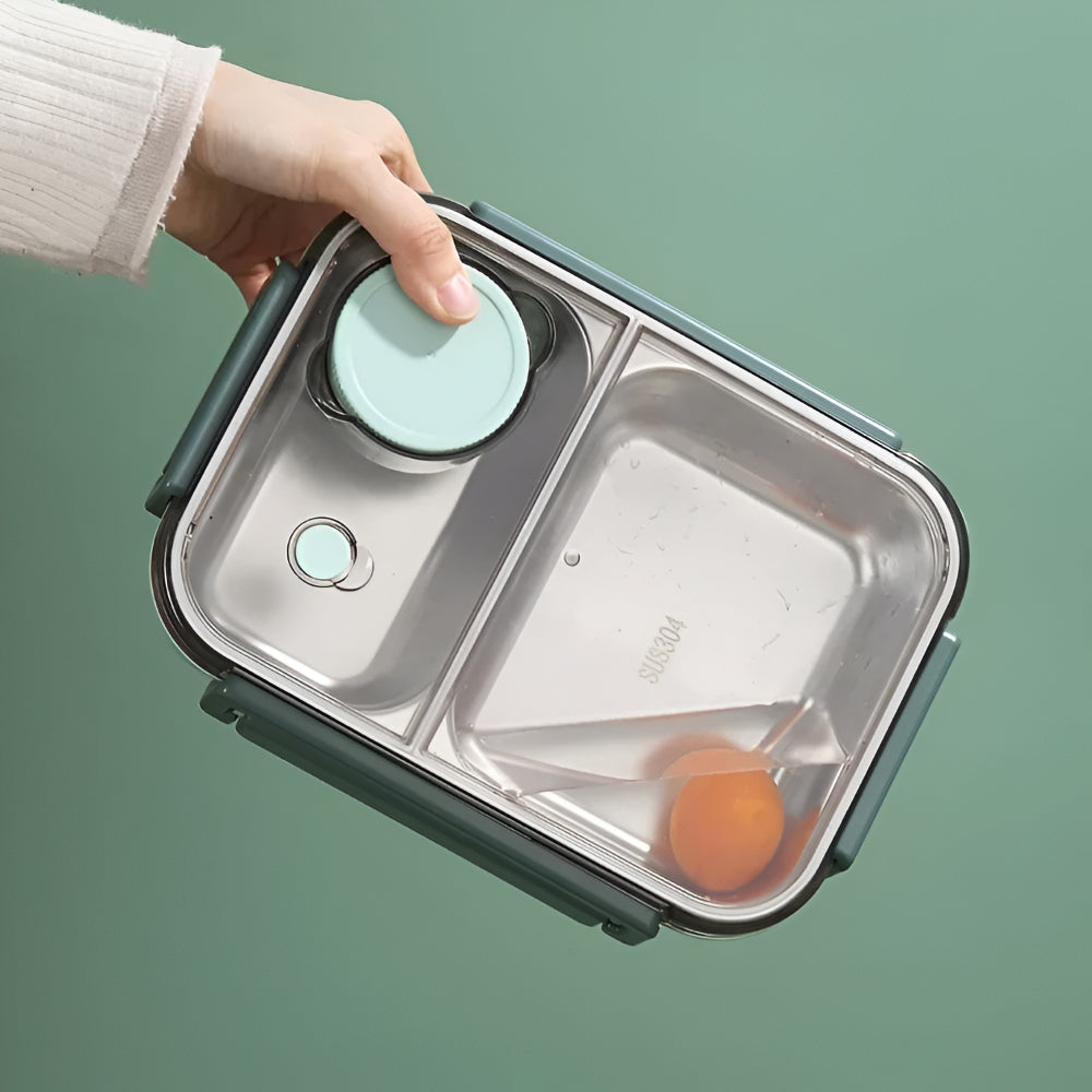 Isolierter Edelstahl-Lunchbehälter mit auslaufsicherem Deckel