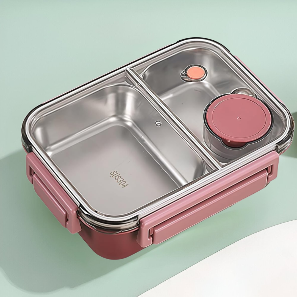 Isolierter Edelstahl-Lunchbehälter mit auslaufsicherem Deckel