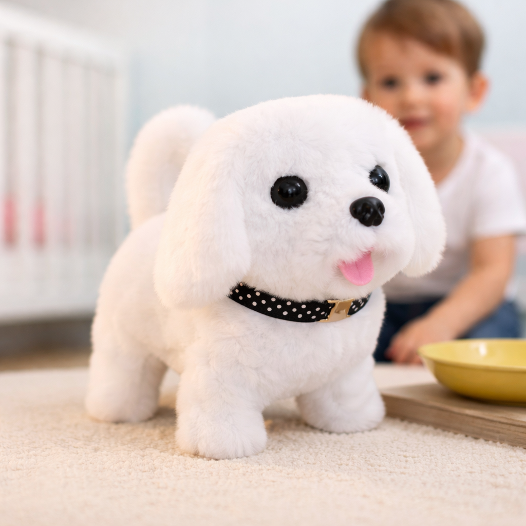 Robot Dog Plush Interactive Realistic Walking Toy For Kids