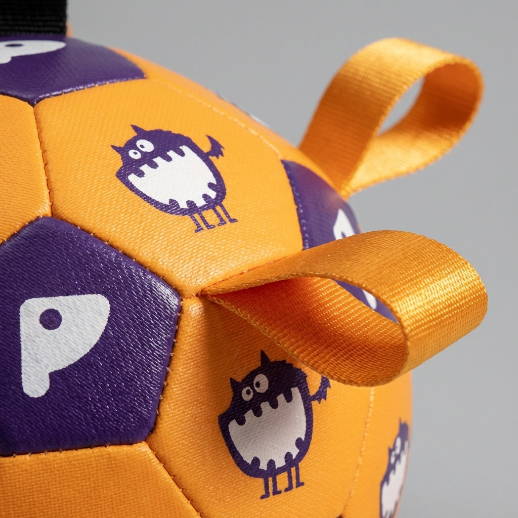 Interactive Dog Ball With Pull Straps, Fetch And Tug Toy, 15cm And 19cm | Rosalyssa