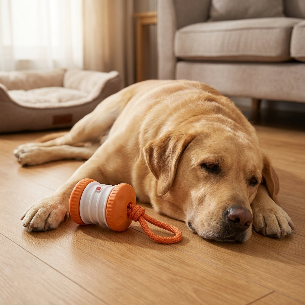 Interactive Dog Ball With Tug Rope Self-Moving Motion Toy For Solo Play | Rosalyssa