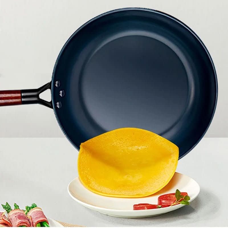EmberCraft Gjutjärnspanna, Robust Nonstick Stekpanna, Jämn Värmefördelning