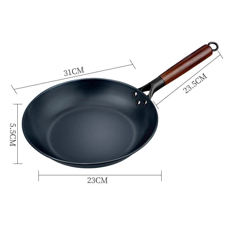 EmberCraft Gjutjärnspanna, Robust Nonstick Stekpanna, Jämn Värmefördelning