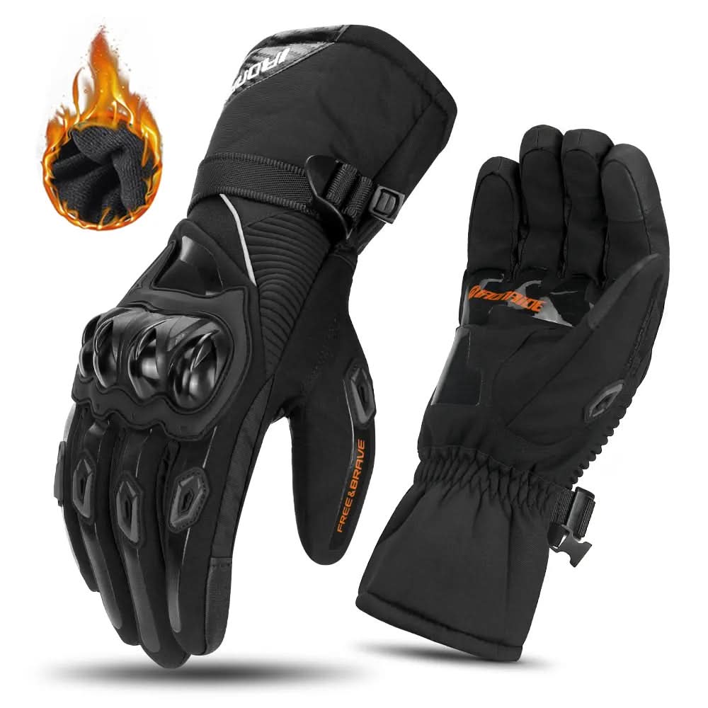 ArcticGuard Waterproof Moto Gloves Three Layer Insulation And Carbon Fiber Protection
