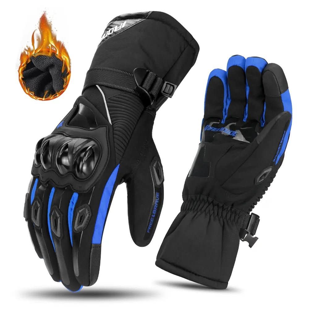 ArcticGuard Waterproof Moto Gloves Three Layer Insulation And Carbon Fiber Protection