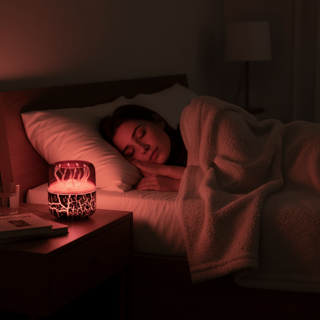 Nawilżacz powietrza AquaGlow Jellyfish z aromaterapią i timerem 280 ml