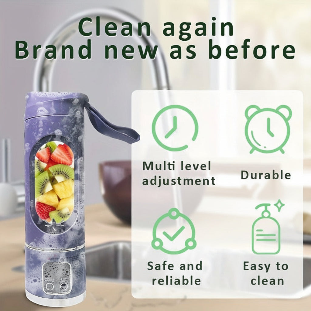 USB Rechargeable Portable Blender Cup For Smoothies On The Go