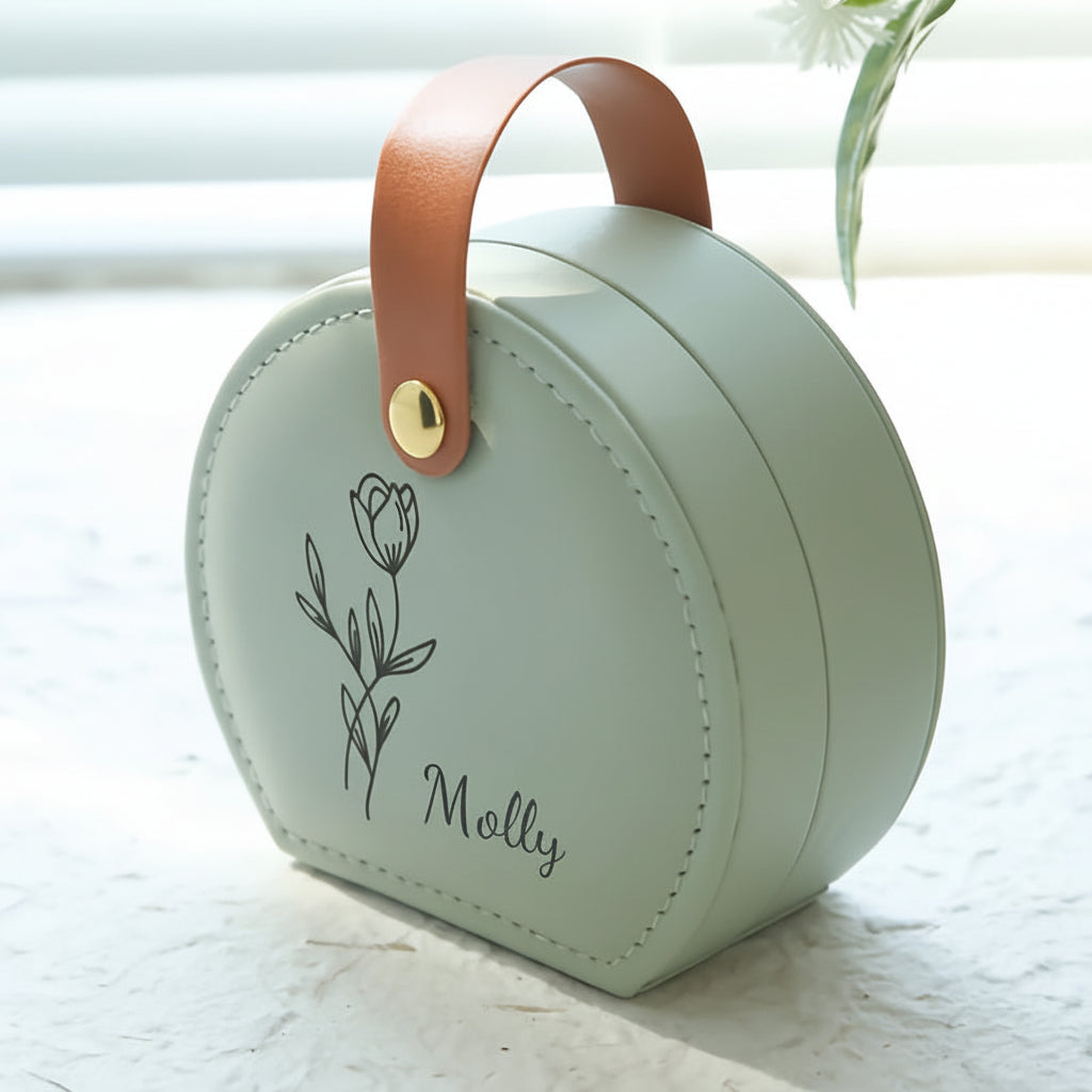 Personalized Travel Jewelry Case For Earrings And Small Keepsakes