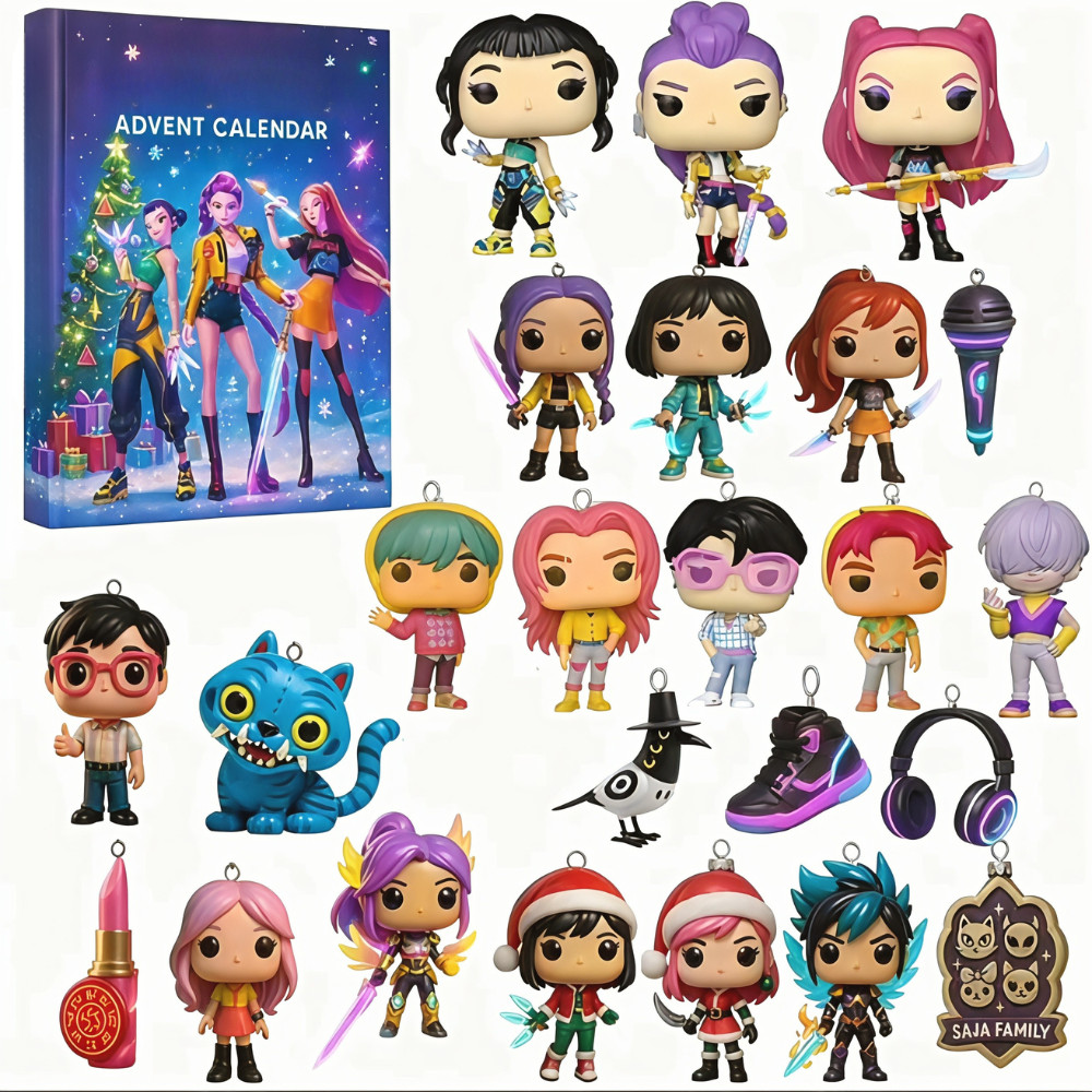 K Pop Anime Advent Calendar With Daily Gift Figures