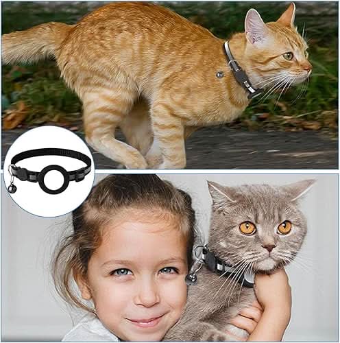 WhiskerTrack GPS-Halsband für Katzen mit reflektierendem Design