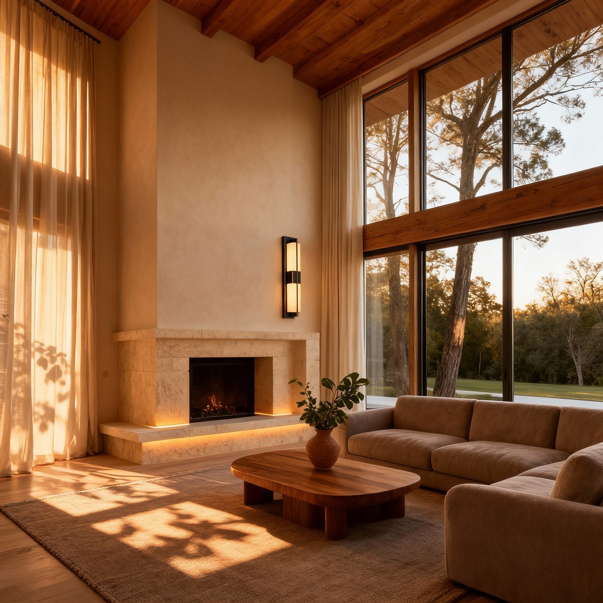 LumaCrest Contemporary Waterproof Vertical Wall Sconce for Indoor and Outdoor Use