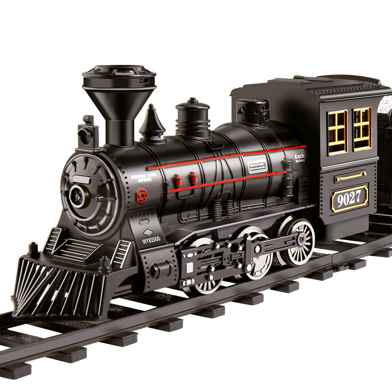 Battery Powered Electric Train Set With Realistic Steam Lights And Sounds