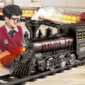 Battery Powered Electric Train Set With Realistic Steam Lights And Sounds