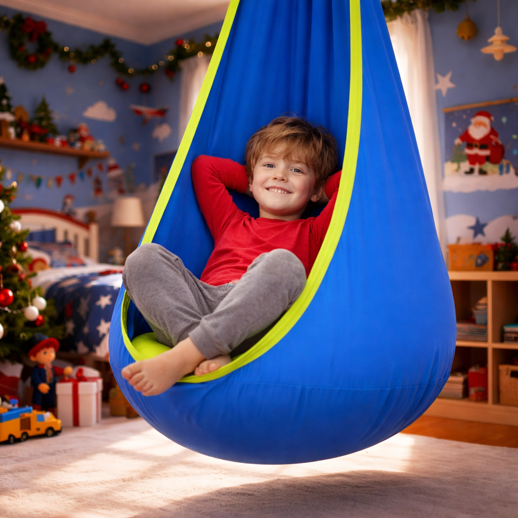 Kids Pod Swing Sensory Seat For Indoor Play And Reading Corner
