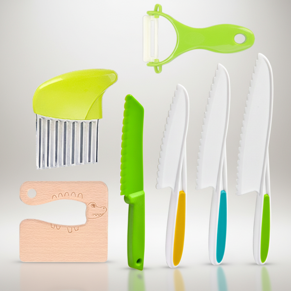 Kids Kitchen Play Set For Beginner Chefs With Child Safe Tools
