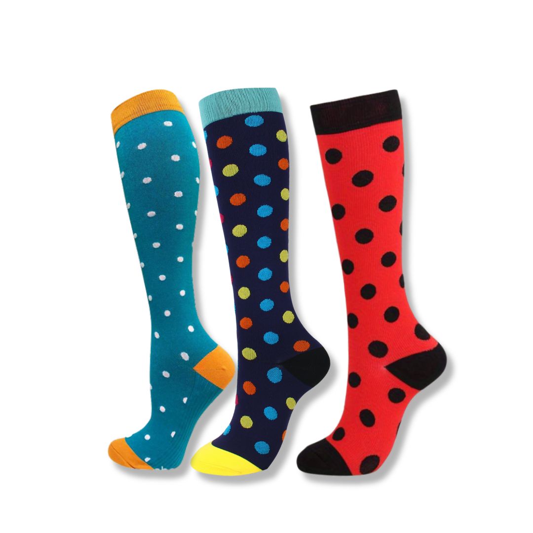 Women's Knee-High Support Socks for Travel and Sports
