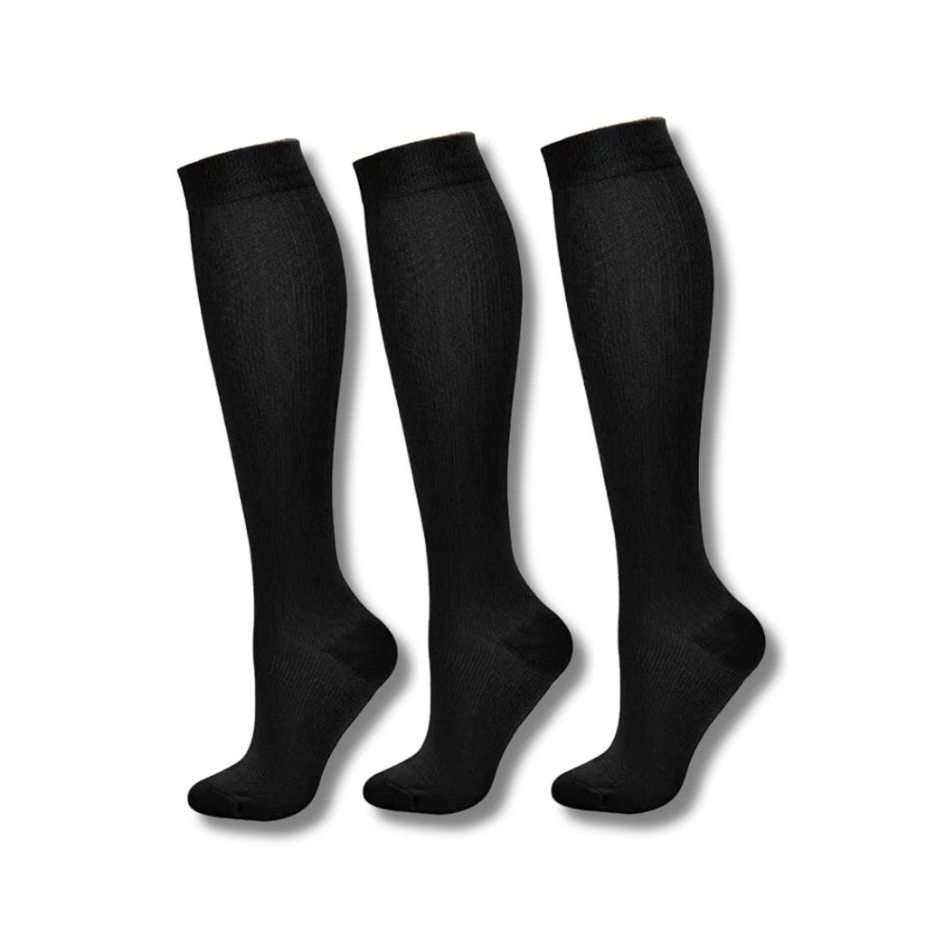 Women's Knee-High Support Socks for Travel and Sports