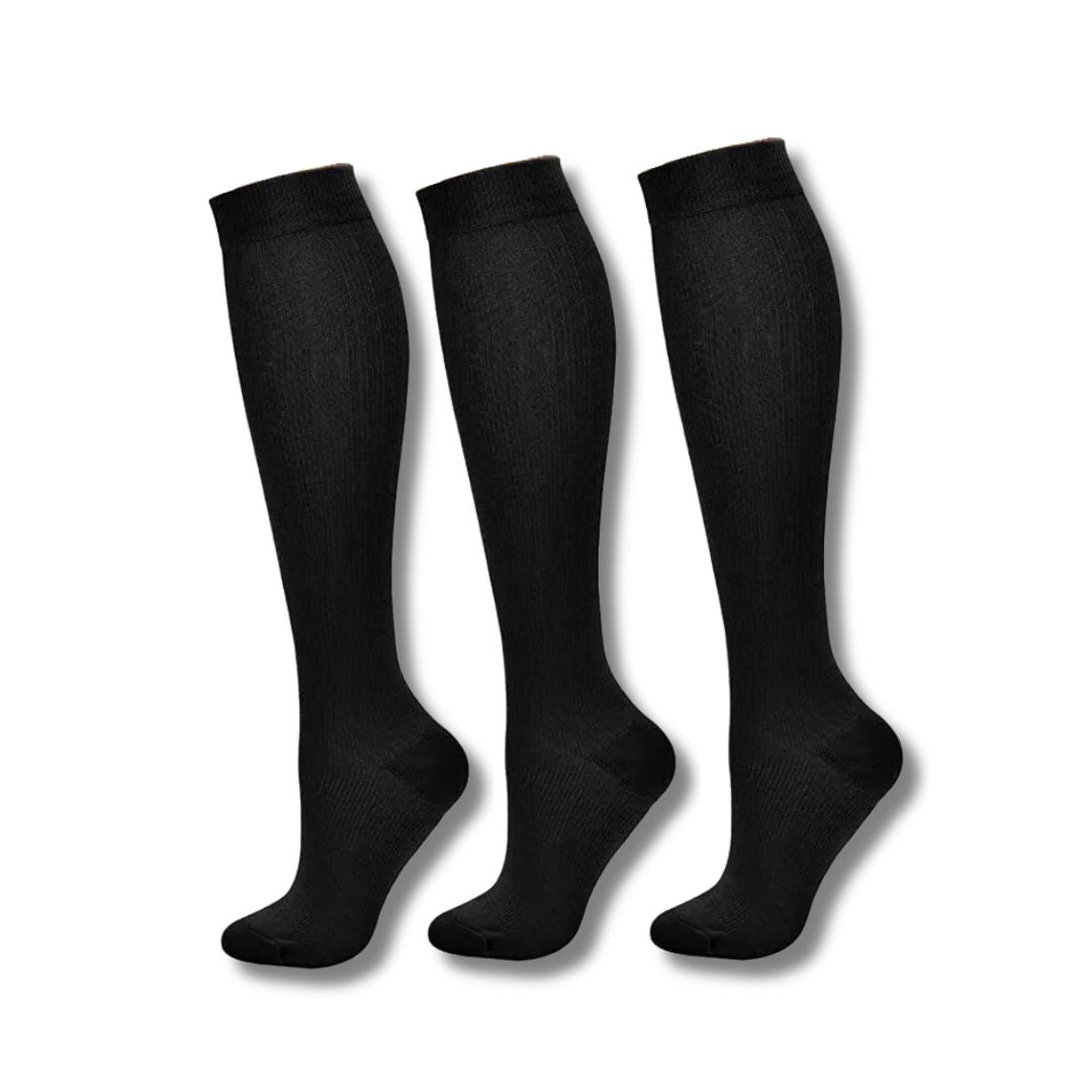 Women's Knee-High Support Socks for Travel and Sports
