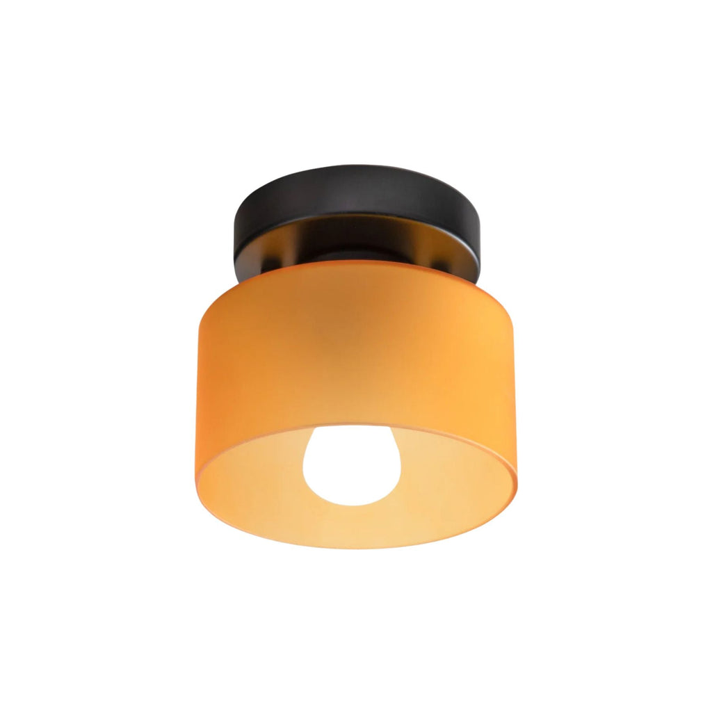 Lámpara de techo retro de vidrio ámbar E27/E26 para cocina, pasillo y sala de estar