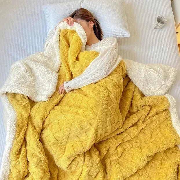Plyšová deka Velvet Haven z vlny pro pohodlí doma i v kanceláři