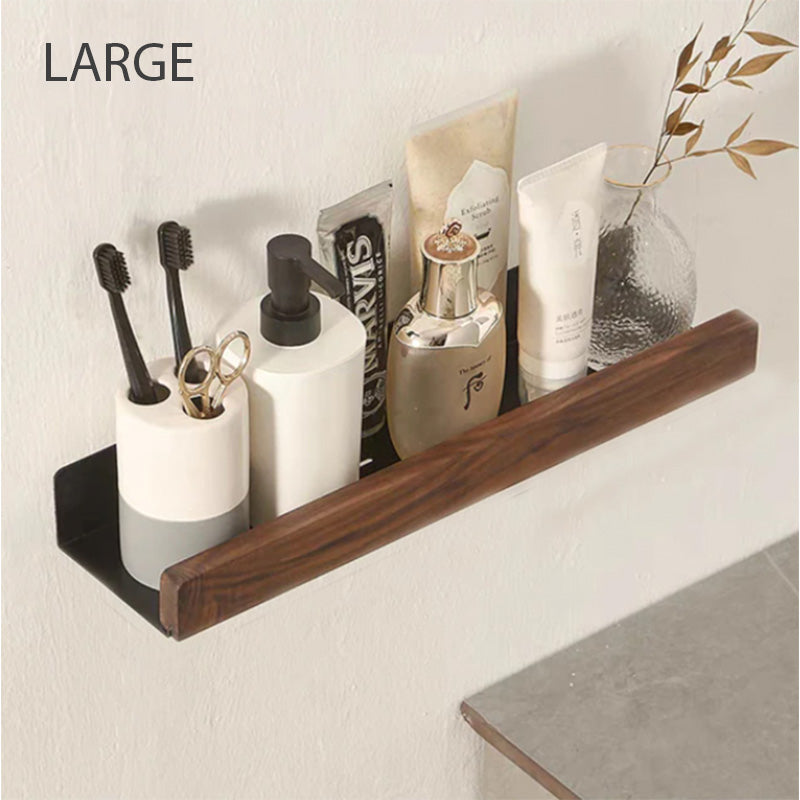 Bath Shelves In Warm Minimalist Style For Modern Storage