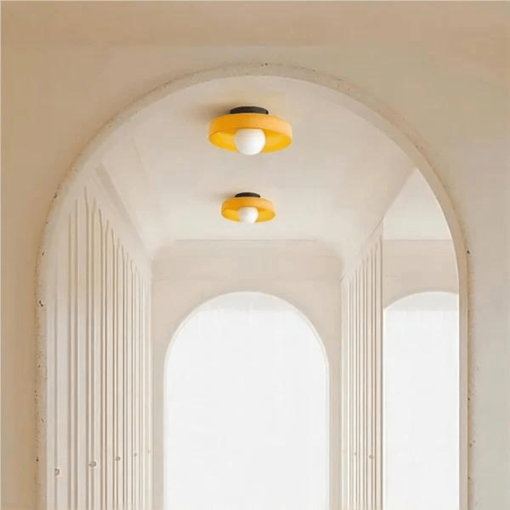 Nordisk stil LED glasplade væg- og loftlampe, 1 lyskilde | Rosalyssa