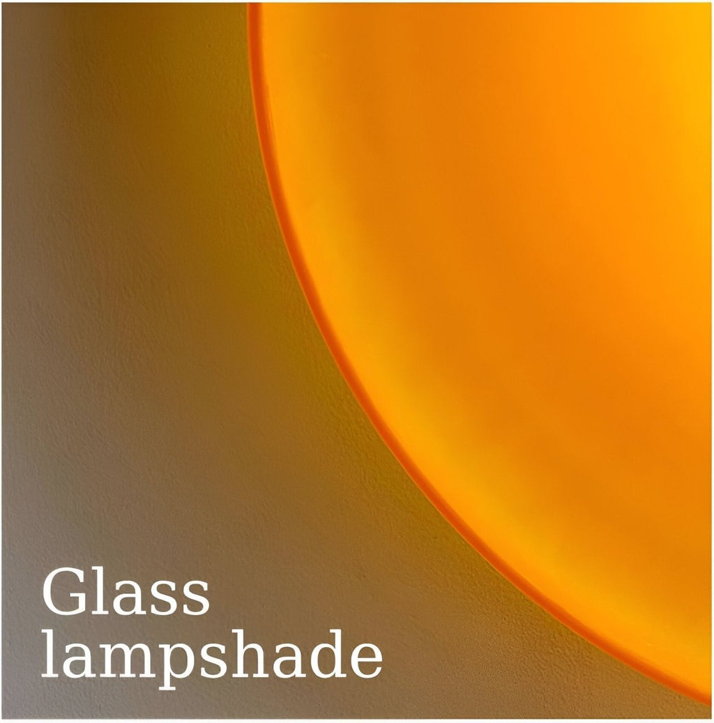 Nordisk stil LED glasplade væg- og loftlampe, 1 lyskilde | Rosalyssa