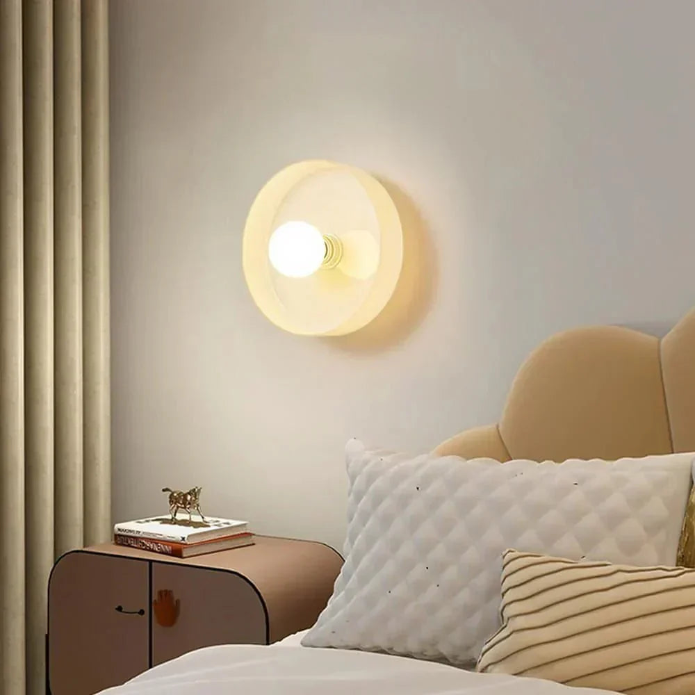 Nordisk stil LED glasplade væg- og loftlampe, 1 lyskilde | Rosalyssa