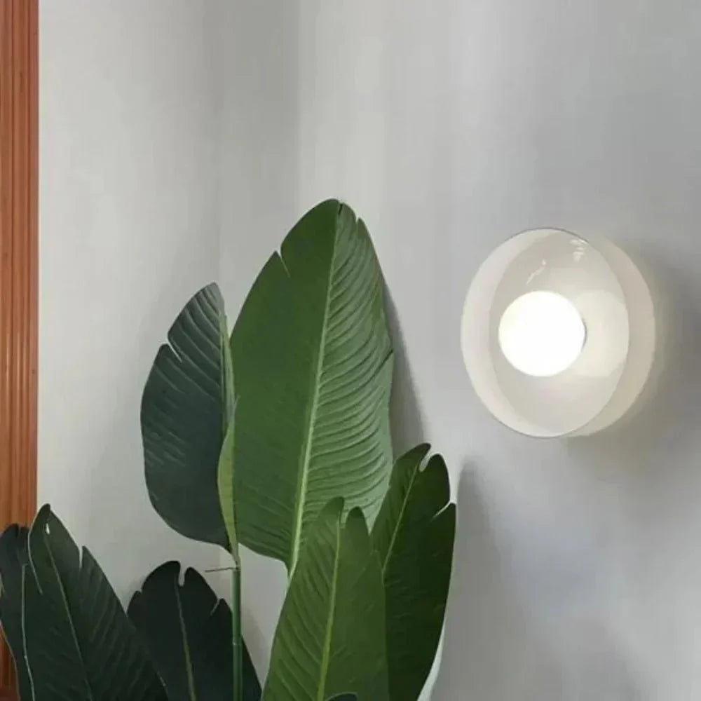 Nordisk stil LED glasplade væg- og loftlampe, 1 lyskilde | Rosalyssa