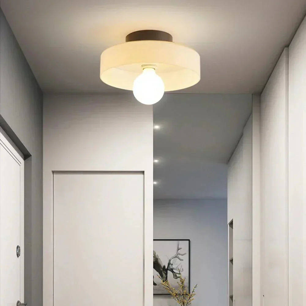 Nordisk stil LED glasplade væg- og loftlampe, 1 lyskilde | Rosalyssa