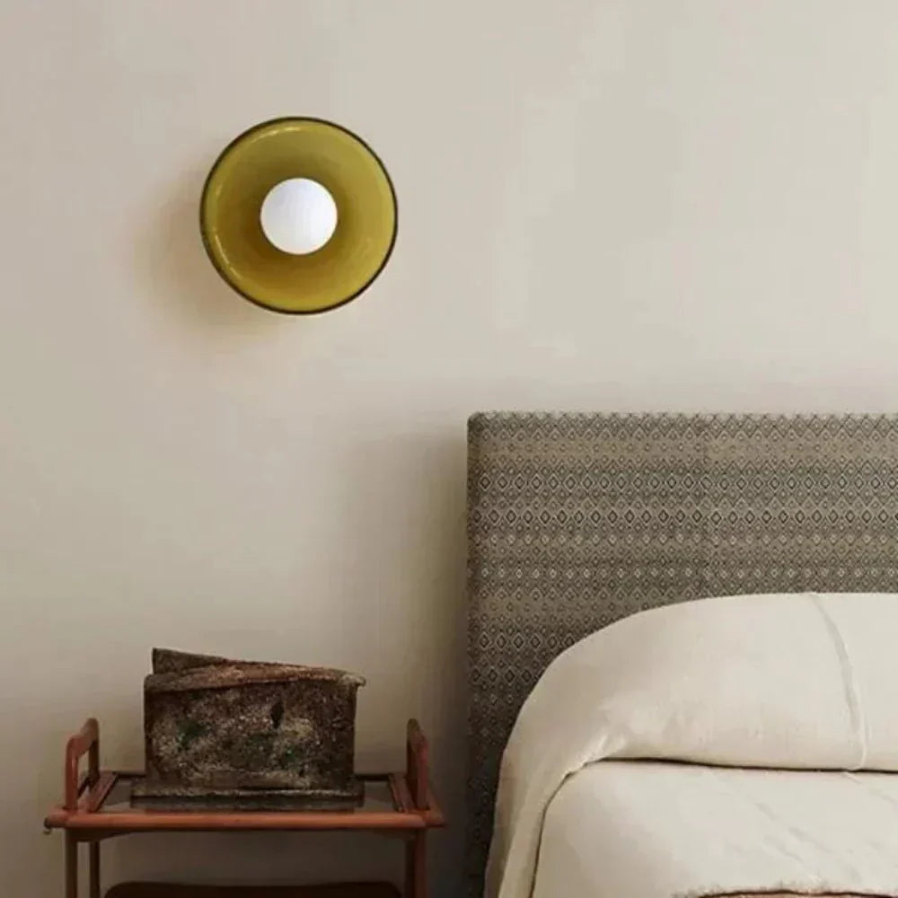 Nordisk stil LED glasplade væg- og loftlampe, 1 lyskilde | Rosalyssa