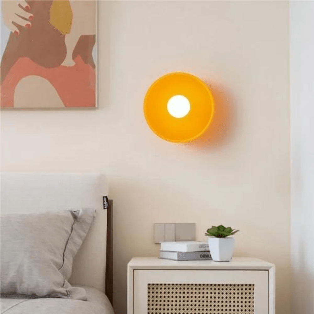 Nordisk stil LED glasplade væg- og loftlampe, 1 lyskilde | Rosalyssa