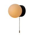 Applique da parete a globo in vetro LED con cordicella, design minimalista | Rosalyssa