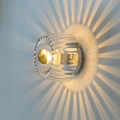 Rund LED-glasvæglampe i moderne minimalistisk design, 1 lyskilde | Rosalyssa