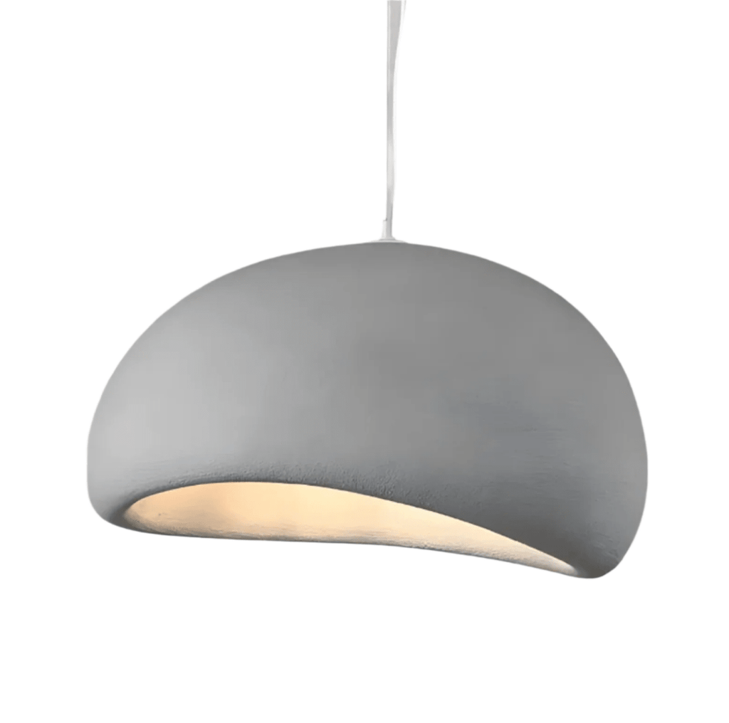 LED-hanglamp met koepelvormige fiberglas kap voor moderne plafondlamp | Rosalyssa