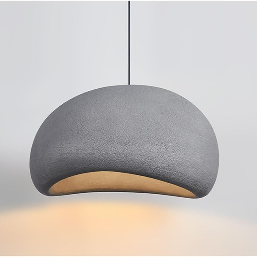LED-hanglamp met koepelvormige fiberglas kap voor moderne plafondlamp | Rosalyssa
