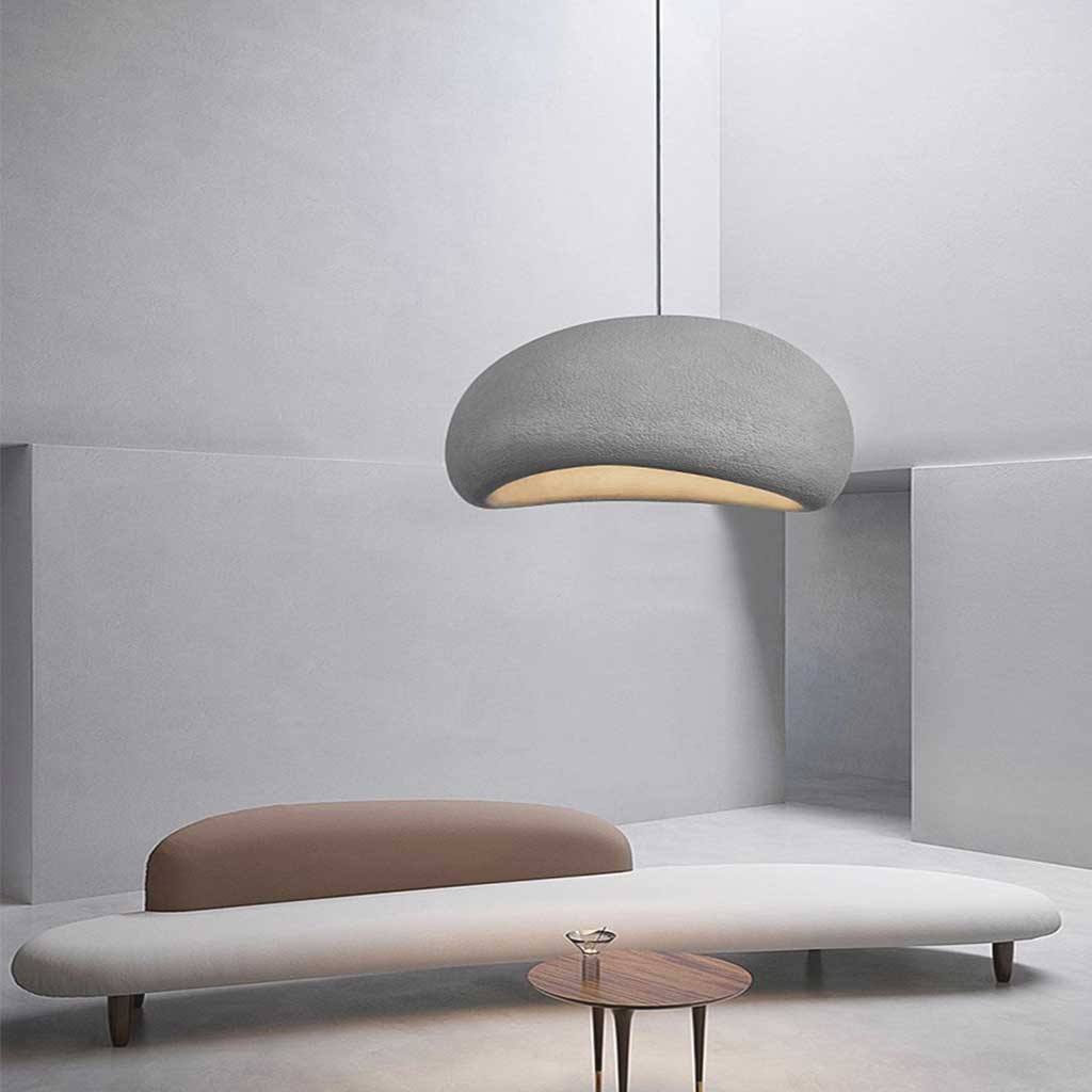 LED-hanglamp met koepelvormige fiberglas kap voor moderne plafondlamp | Rosalyssa