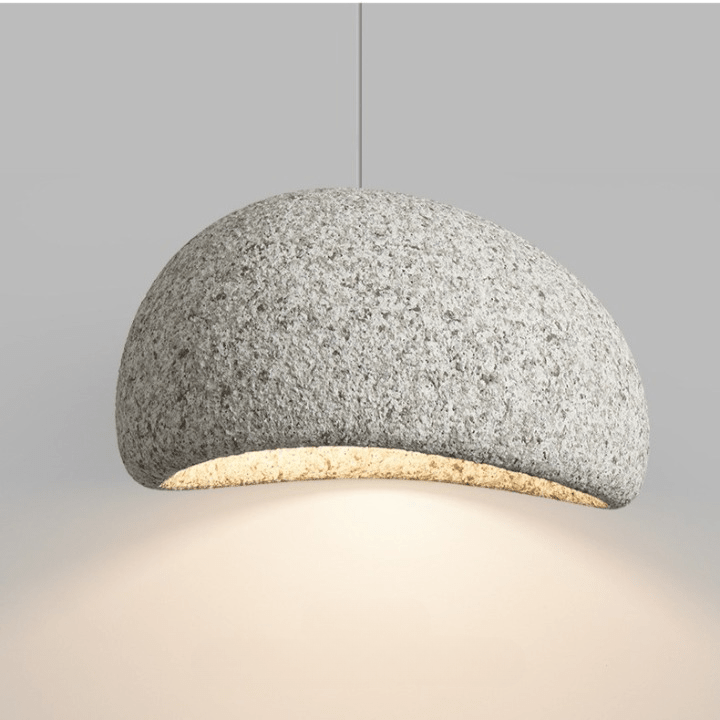 LED-hanglamp met koepelvormige fiberglas kap voor moderne plafondlamp | Rosalyssa